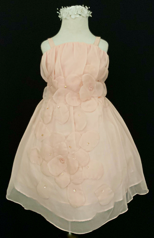 405 girl dress blush color