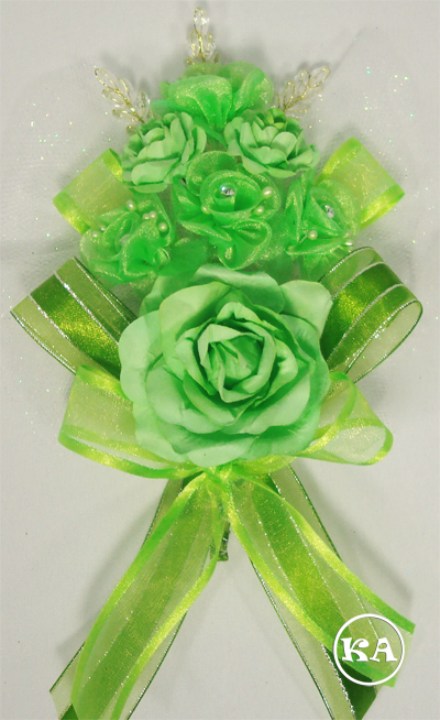 corsage lime green