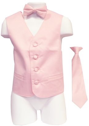 boys vest set pink