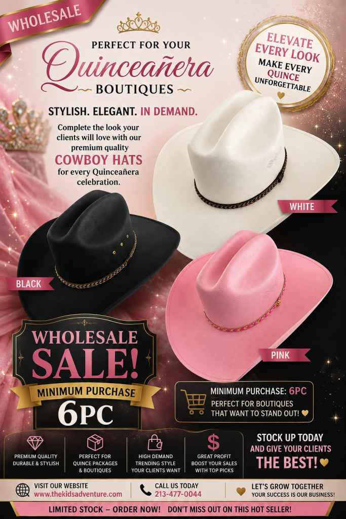 wholesale cowboy hats for quinceaneras