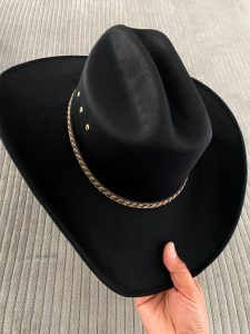 Sombrero Texano Black Suede
