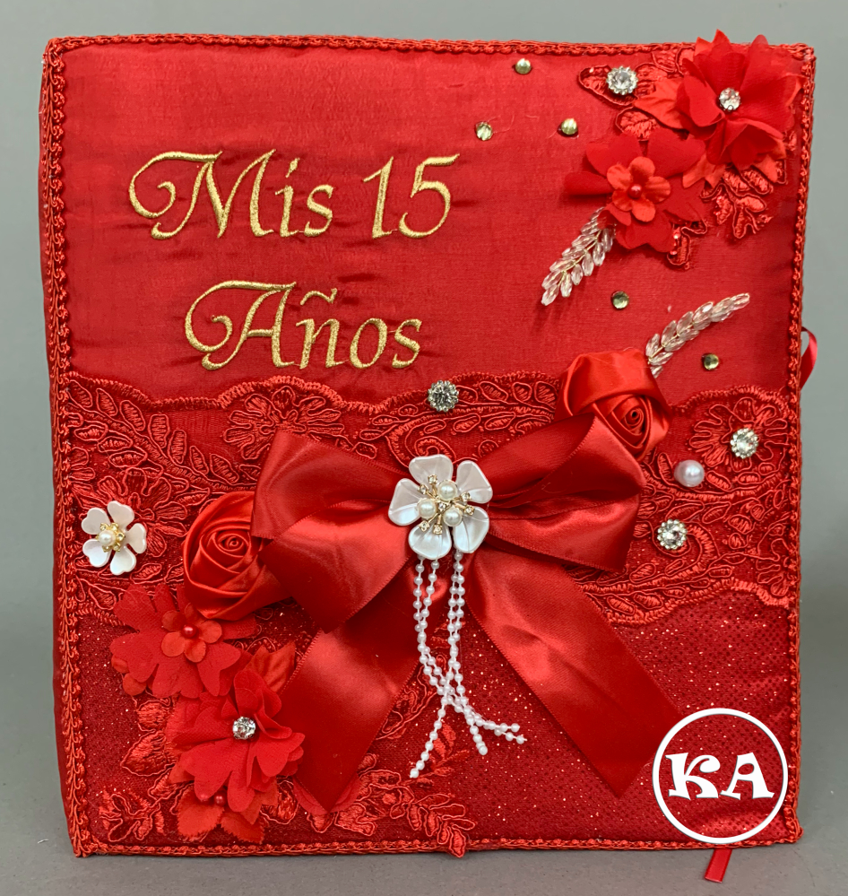 wholesale quinceanera photo album red
